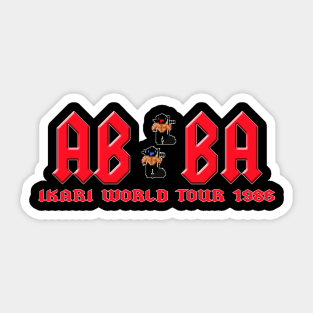 A-B-B-A Ikari Warriors World Tour Sticker